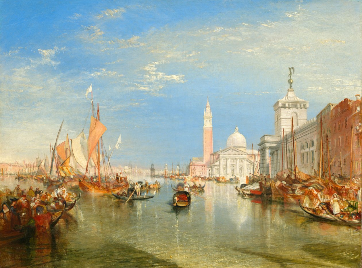 Venezia: Dogana og San Giorgio Maggiore av Joseph Mallord William Turner
