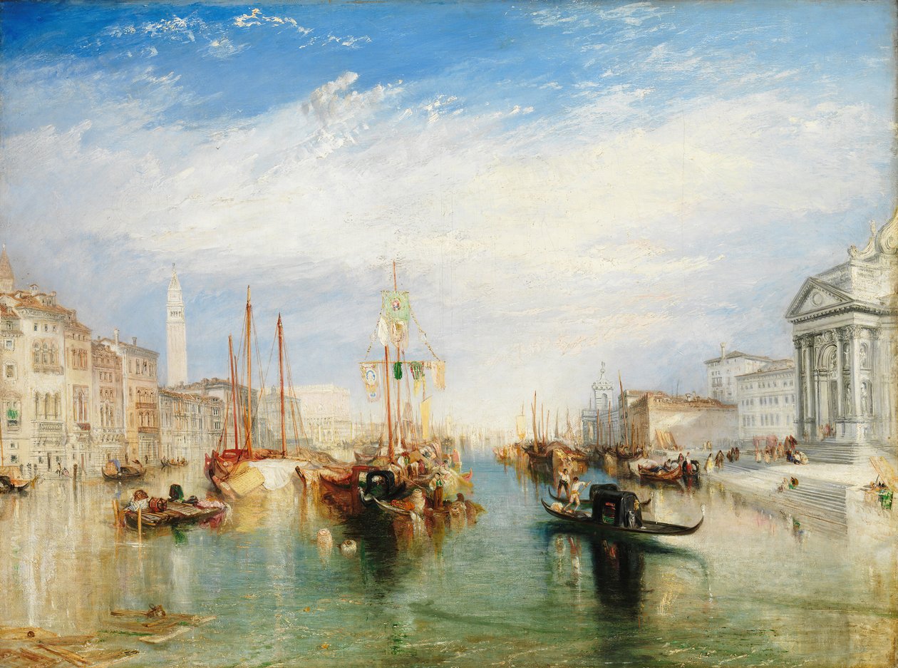 Venezia, fra verandaen til Madonna della Salute, ca. 1835. av Joseph Mallord William Turner
