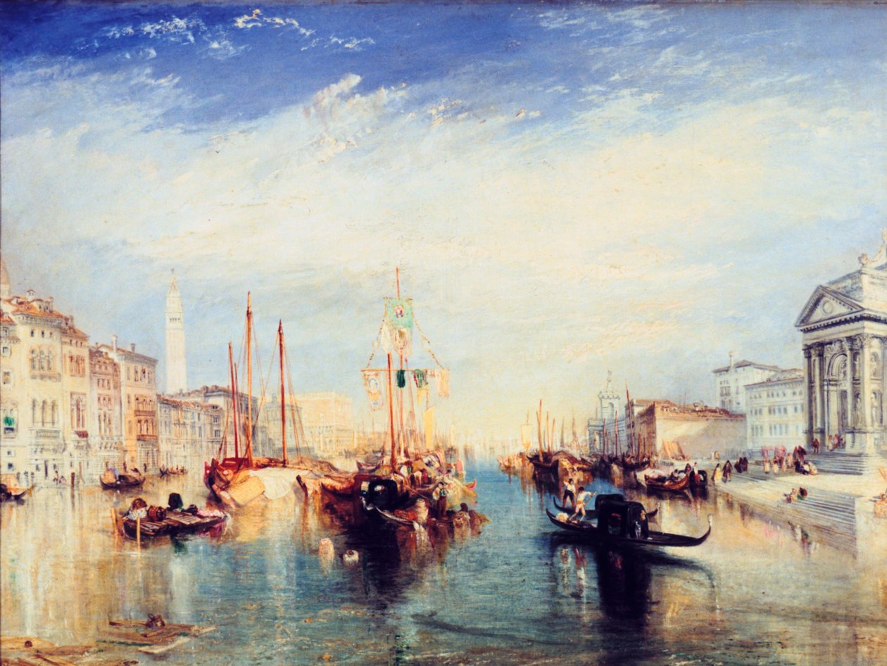 Venezia, fra verandaen til Madonna della Salute, c1835 av Joseph Mallord William Turner