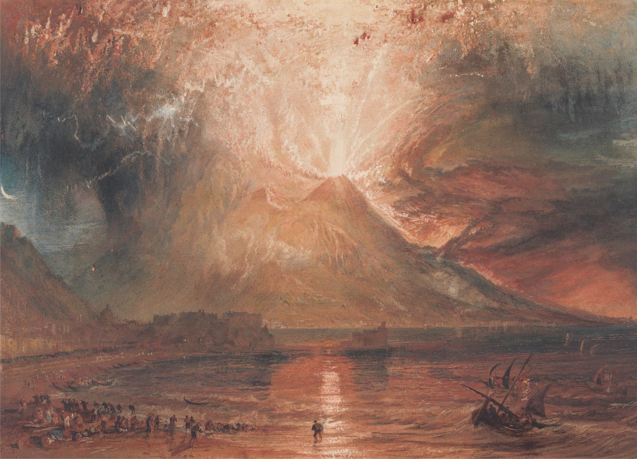 Vesuv i utbrudd av Joseph Mallord William Turner