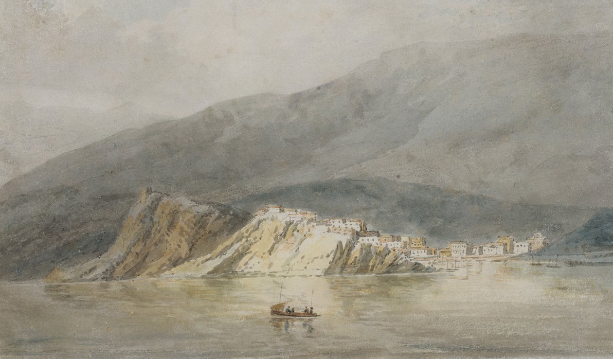 Utsikt over Sestri di Levante, Genova, ca. 1794-95 av Joseph Mallord William Turner