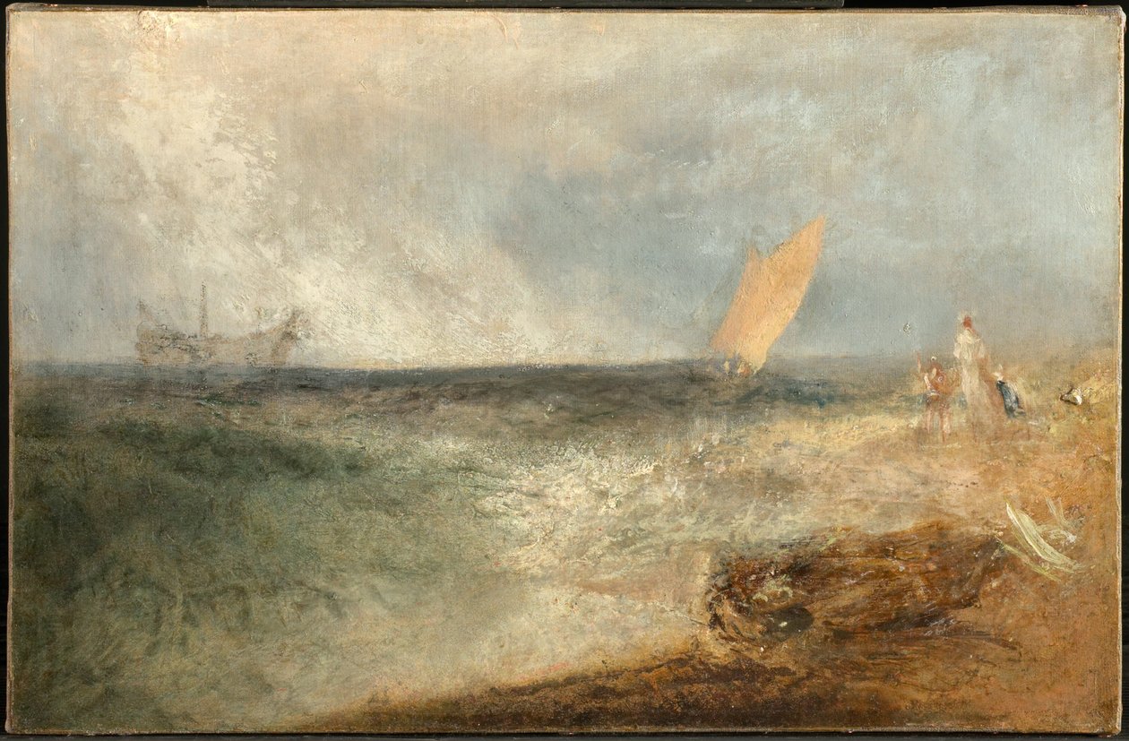 Utsikt utenfor Margate, kveld av Joseph Mallord William Turner