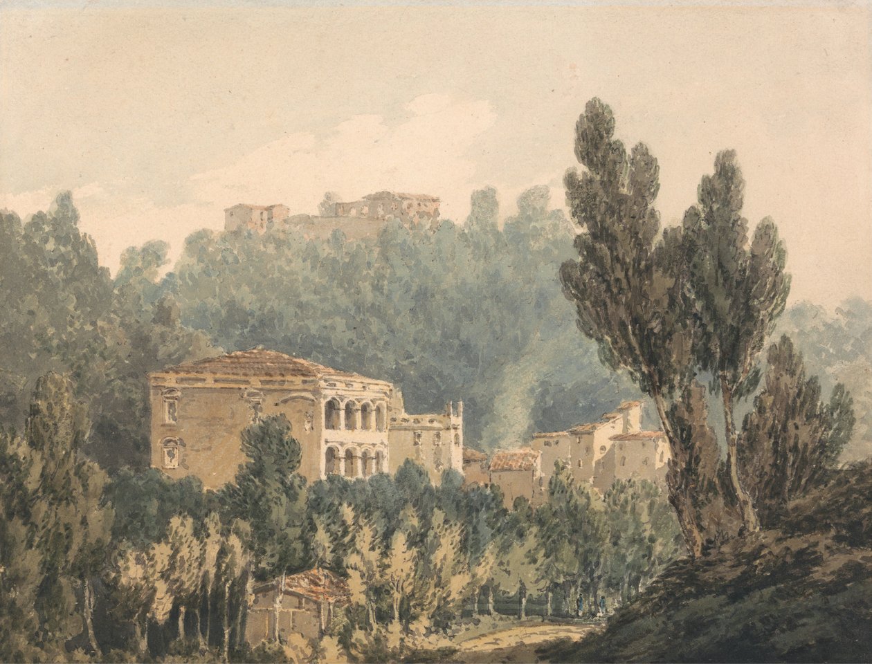 Villa i en dal nær Vietri sul Mare av Joseph Mallord William Turner