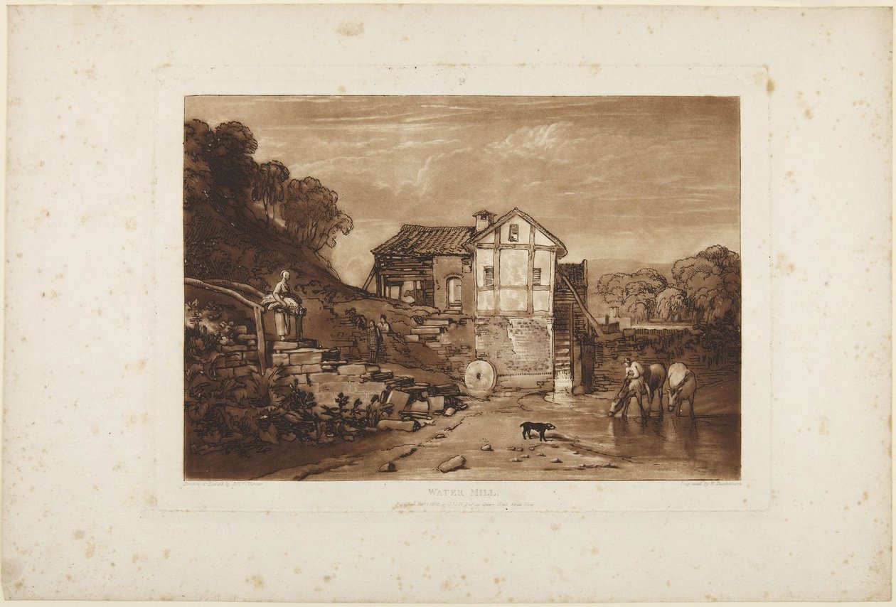 Vannmølle av Joseph Mallord William Turner