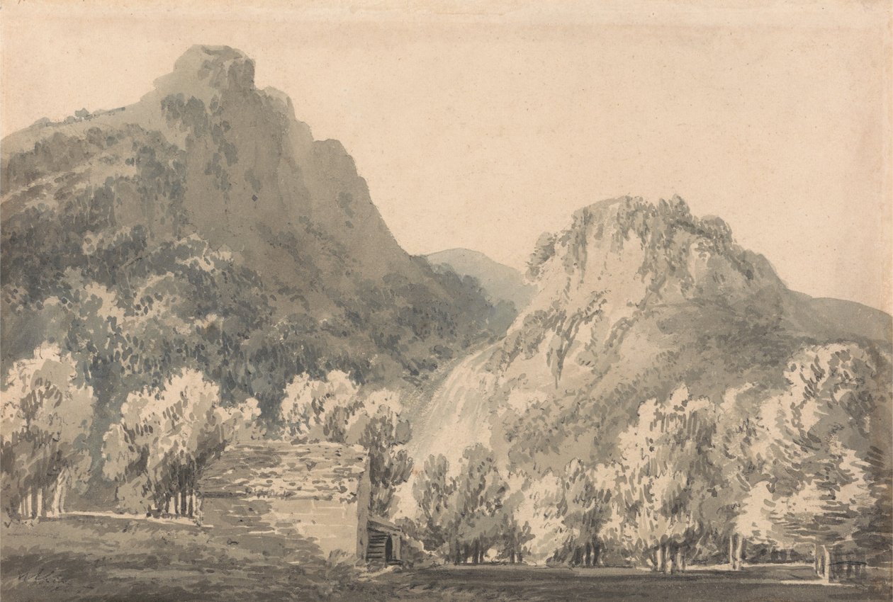 Lodore-fossen, Cumberland av Joseph Mallord William Turner