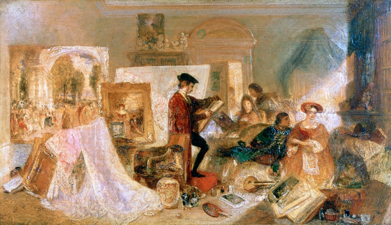Watteau Study by Fresnoys Rules, 1831 av Joseph Mallord William Turner