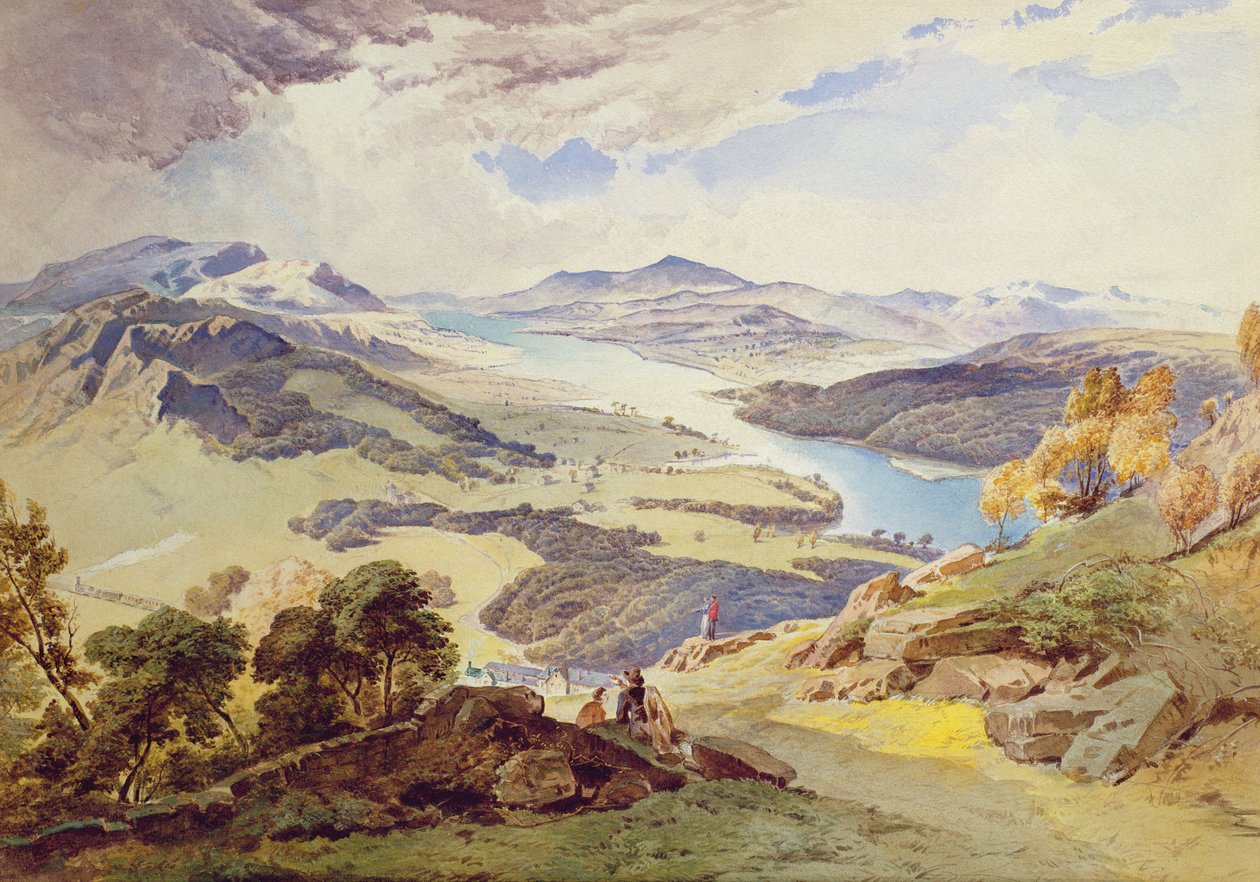 Windermere fra Ormot Head av Joseph Mallord William Turner