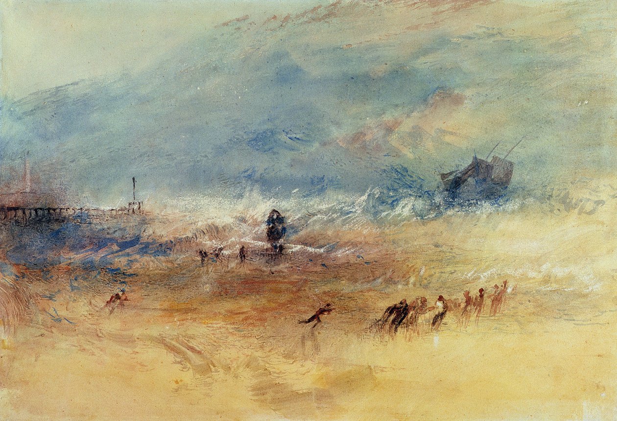 Yarmouth Sands, ca. 1840 (akvarell på papir) av Joseph Mallord William Turner