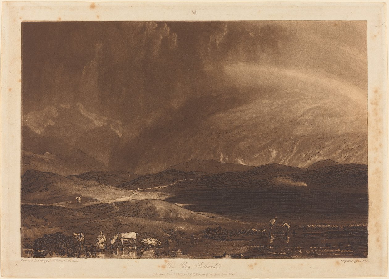 Torvmose, Skottland av Joseph Mallord William Turner and George Clint