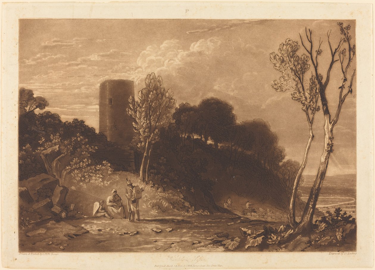 Winchelsea, Sussex av Joseph Mallord William Turner and J.C. Easling