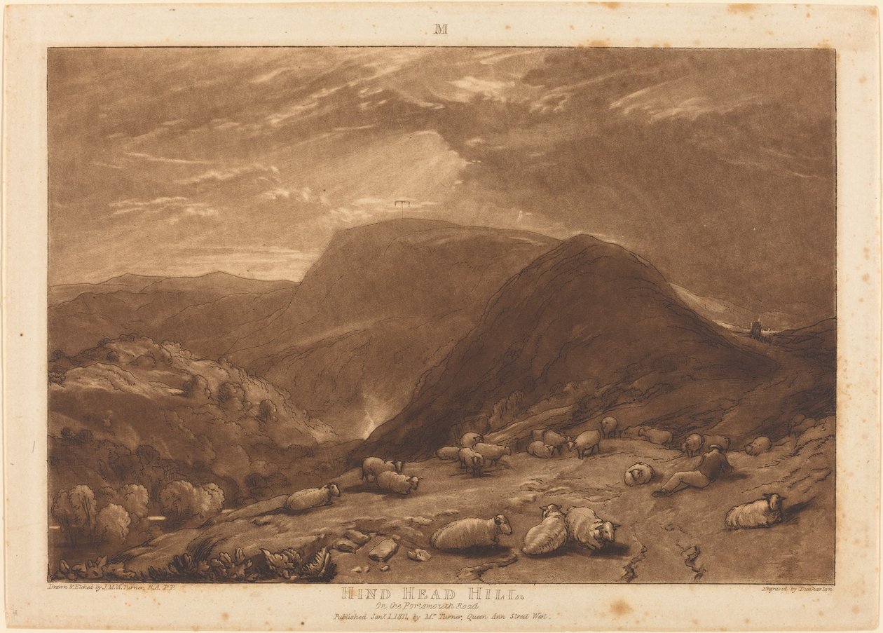 Hind Head Hill av Joseph Mallord William Turner and Robert Dunkarton