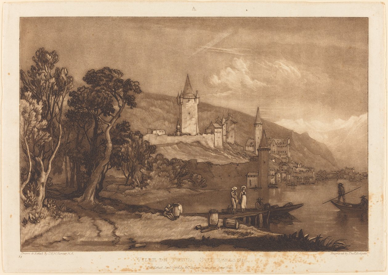 Byen Thun av Joseph Mallord William Turner and Thomas Hodgetts
