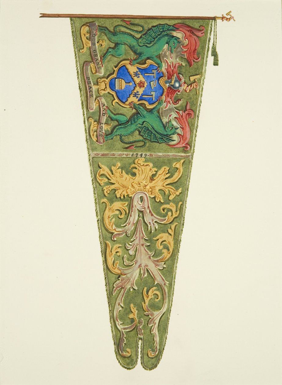 Banner of the Plaisterers [Plasterers], påskrevet 