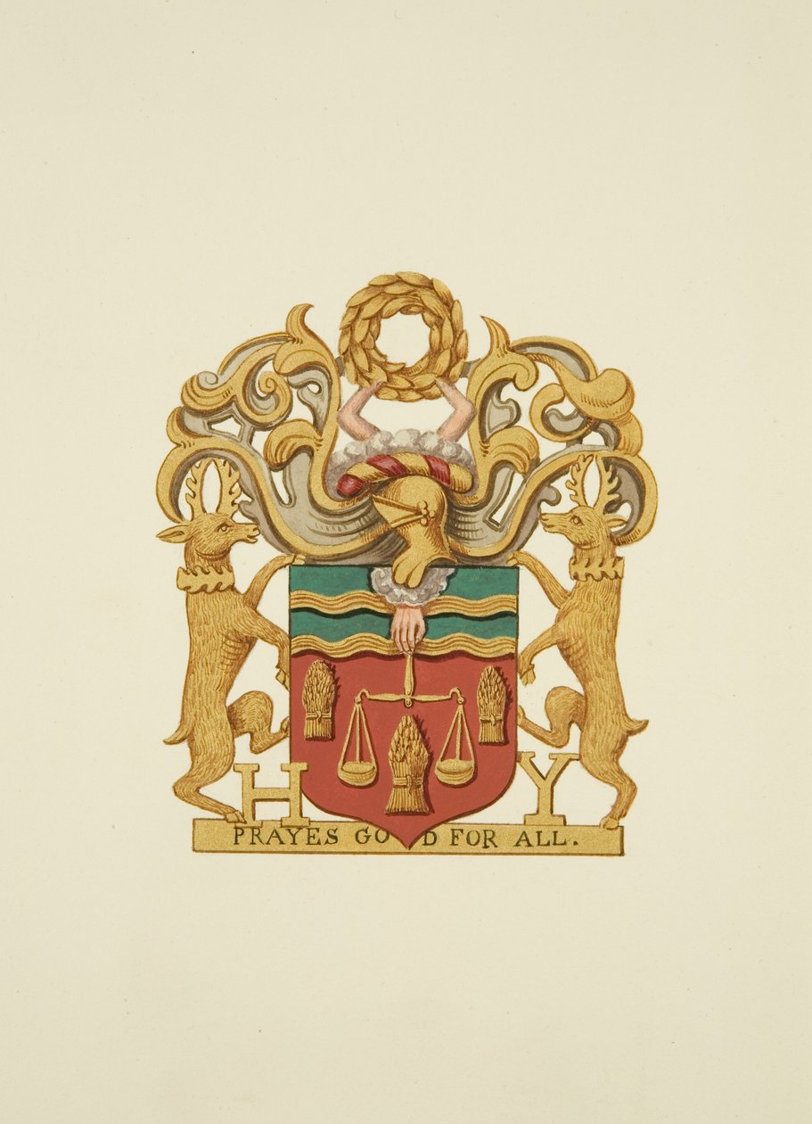 Coat-of-Arms of the Bakers, påskrevet 