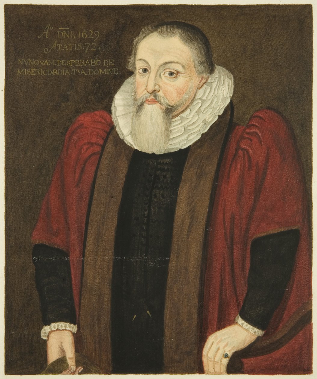 Portrett i Council House of Alderman John Whitson (akvarell på papir) av Joseph Manning