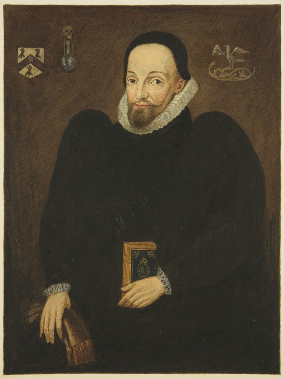 Portrett i Council House of Dr Thomas White (blyant og akvarell på papir) av Joseph Manning