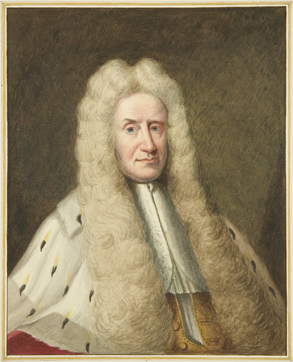 Portrett i Mansion House, Queen Square, av Sir Michael Forster (akvarell på papir) av Joseph Manning