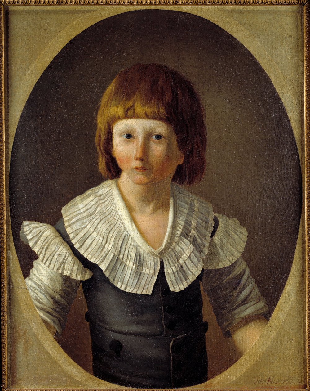 Portrett av Louis XVII (1785-1795) ved tempelfengselet Maleri av Joseph Marie Vien den unge (1762-1848) 1793 Søn. 0,6x0,48 m Paris, Musee Carnavalet av Joseph Marie, the Elder Vien