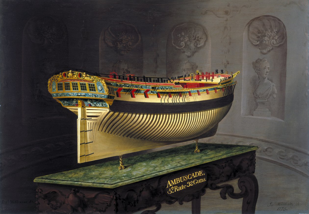 HMS Ambuscade, 1775 av Joseph Marshall