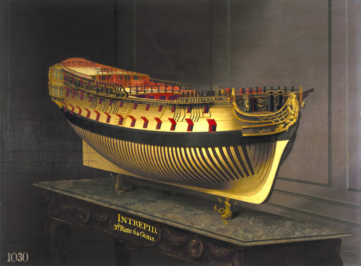 HMS Intrepid, 1773-75 av Joseph Marshall