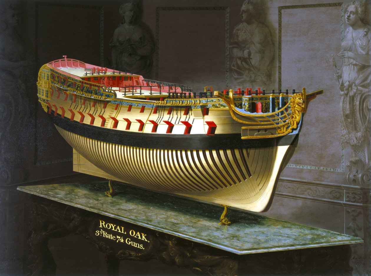 HMS Royal Oak, 1773-75 av Joseph Marshall