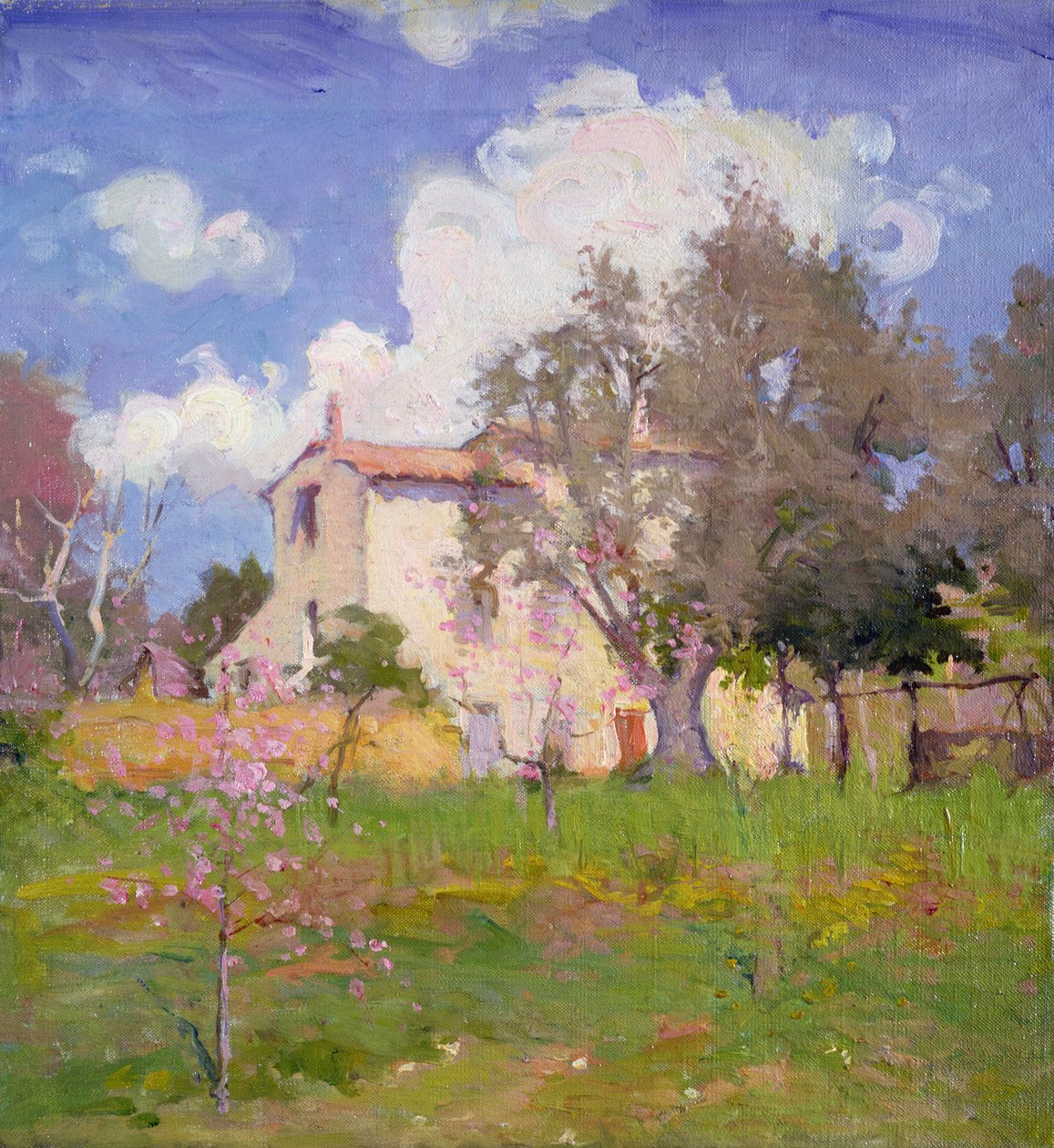The Cottage Garden (olje på lerret) av Joseph Milner Kite