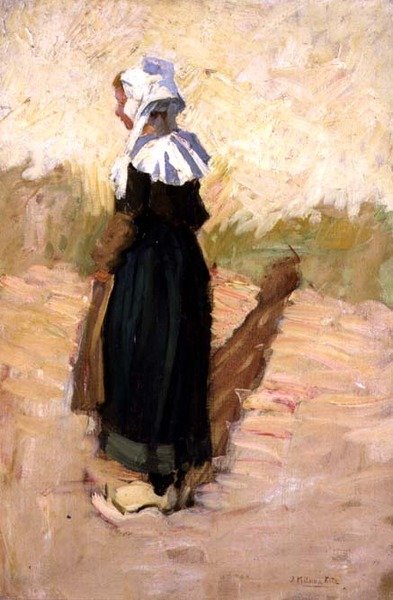 Den lille bretonske jenta av Joseph Milner Kite