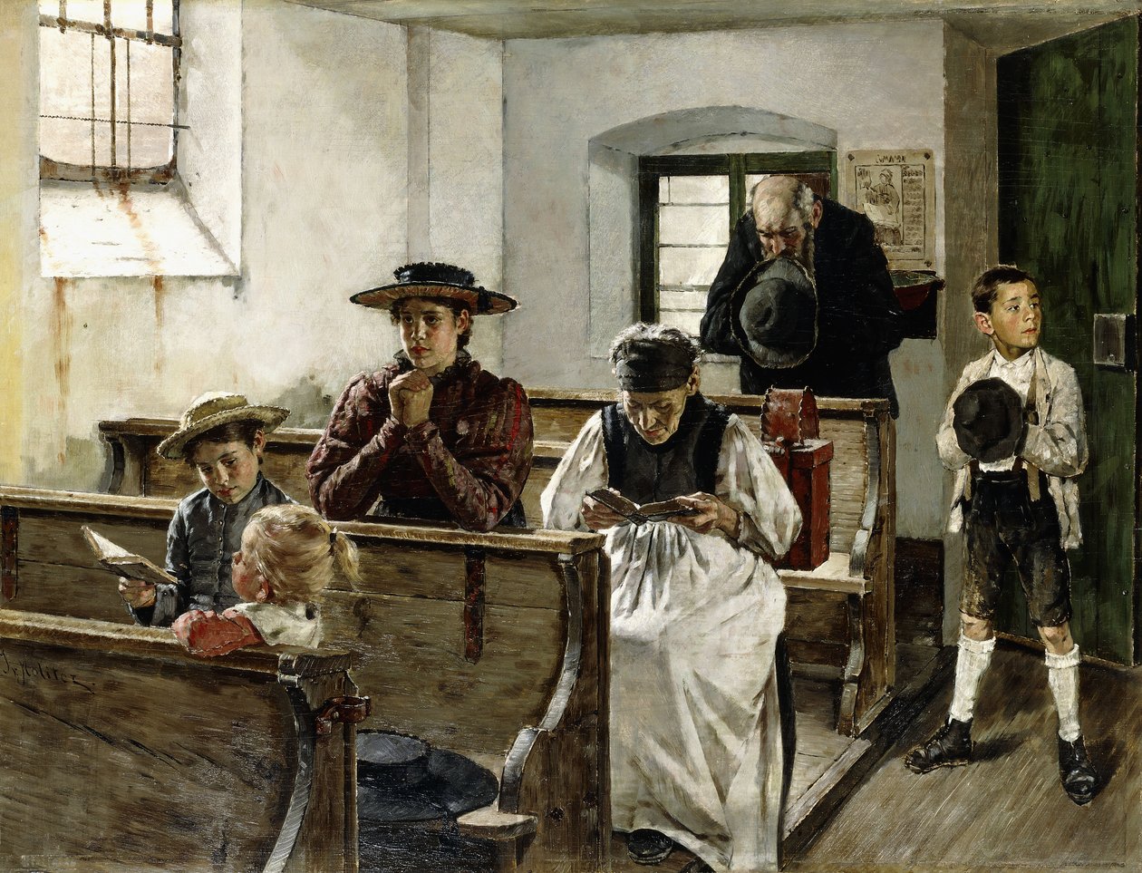 En familie i bønn av Joseph Molitor Von Muhlfeld