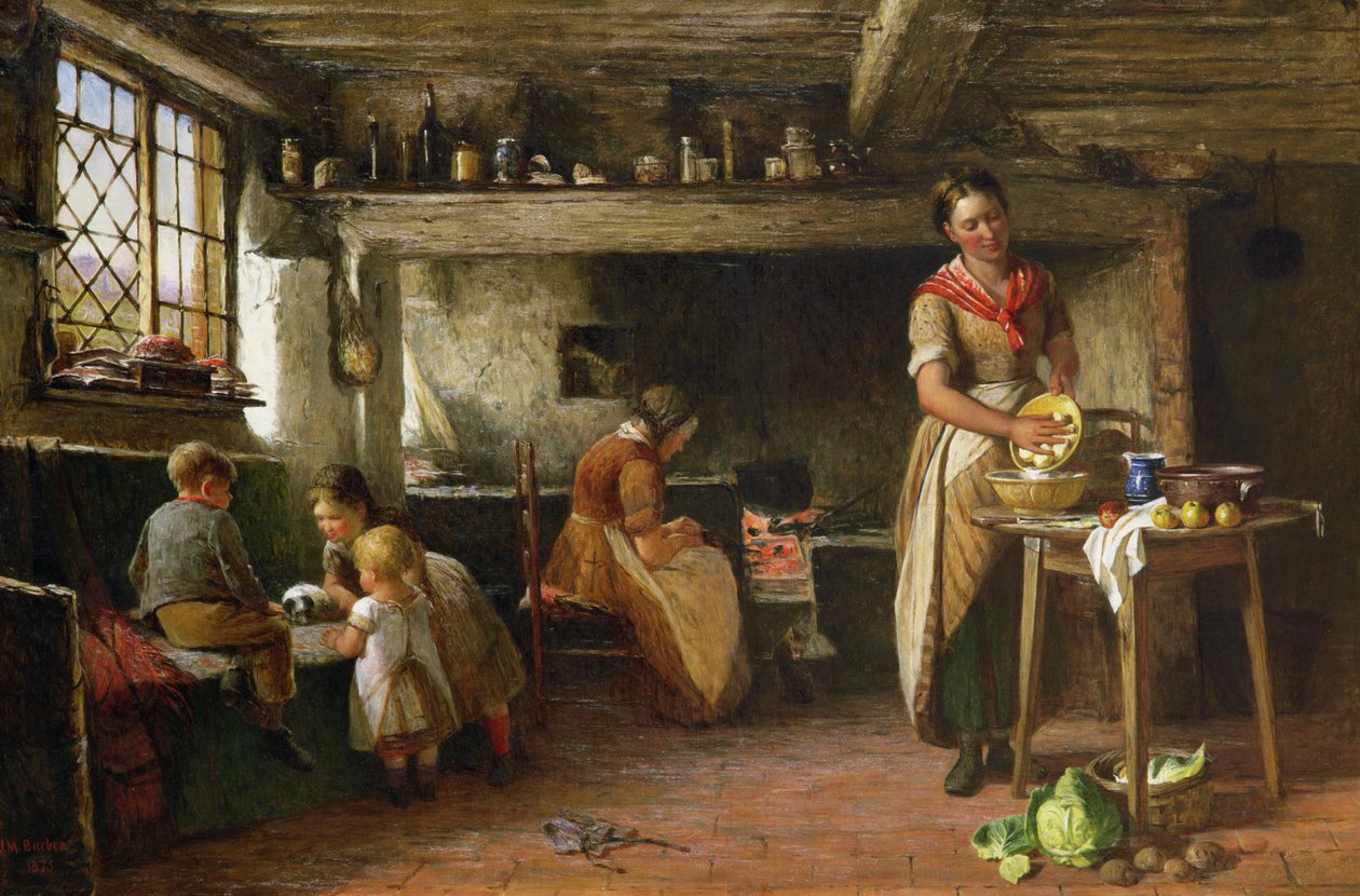 Et hyttehjem, 1875 av Joseph Moseley Barber