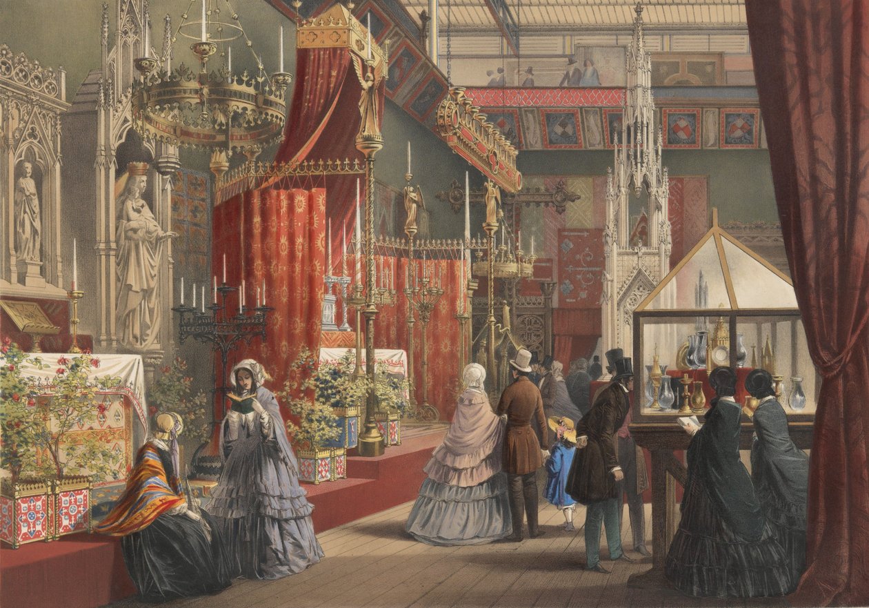 Middelalderrett: Den store utstillingen fra 1851, 1854. av Joseph Nash