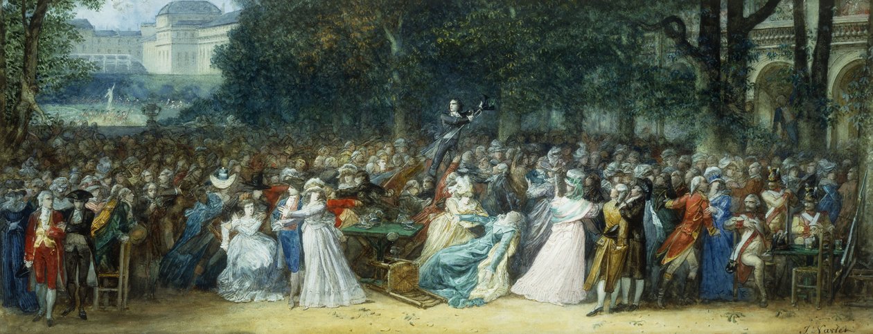 Camille Desmoulins på Palais Royale av Joseph Navlet