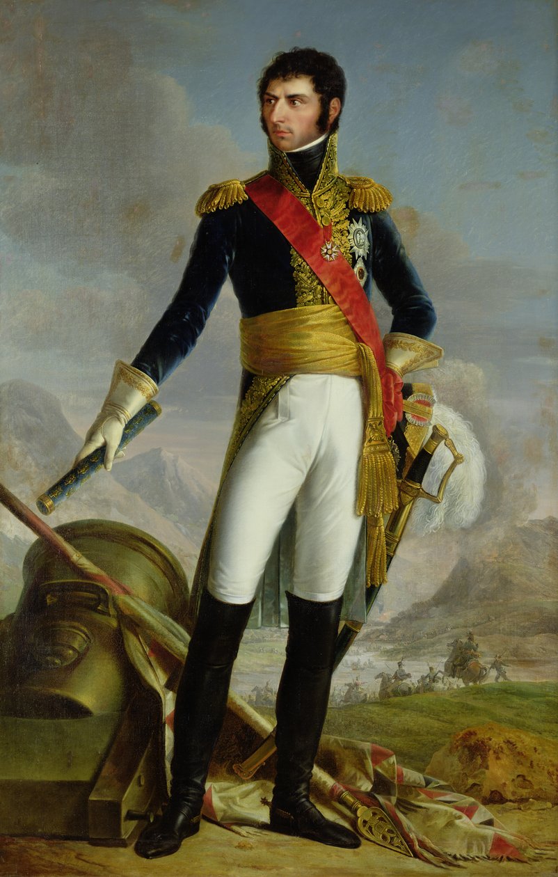 Portrett av Charles Jean Baptiste Bernadotte (1763-1844) etter et maleri av Francois Joseph Kinson (1771-1839) (olje på lerret) av Joseph Nicolas Jouy