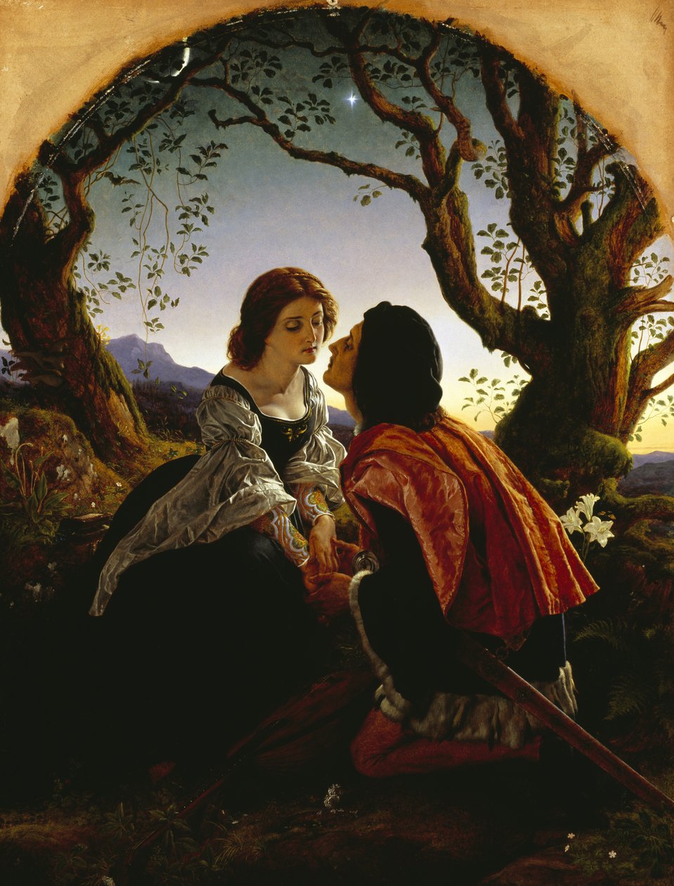 Hesperus, aftenstjernen, hellig for elskere av Joseph Noel Paton