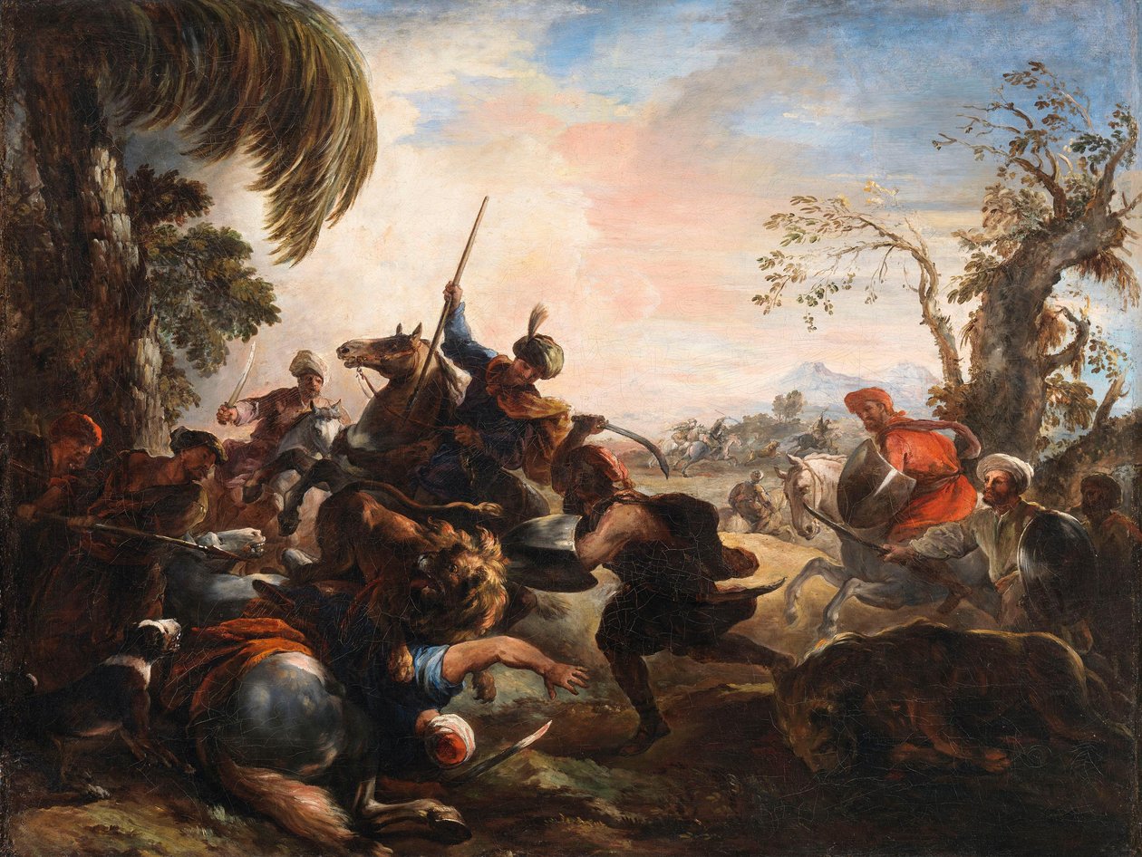 Løvejakt av Joseph Parrocel