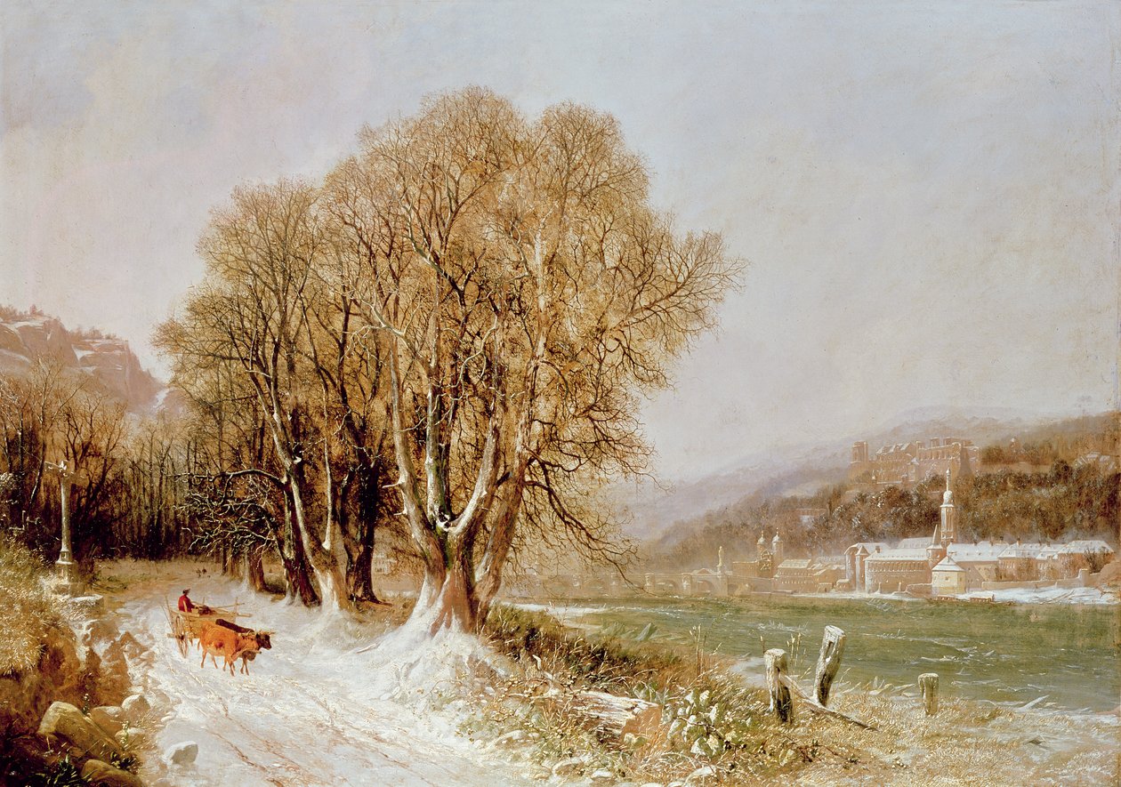 Ved elven Neckar, Heidelberg av Joseph Paul Pettit