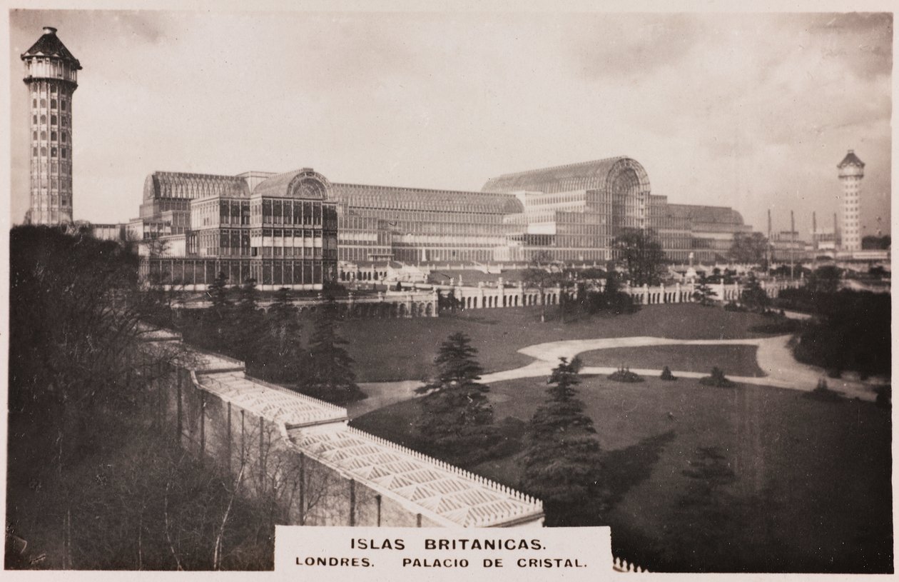 Utsikt over Crystal Palace i London av Joseph Paxton