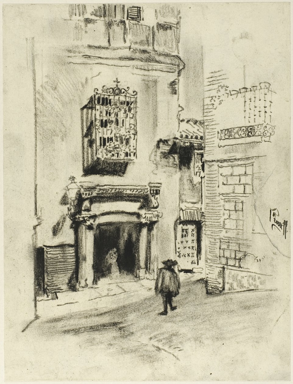 En døråpning, Toledo av Joseph Pennell