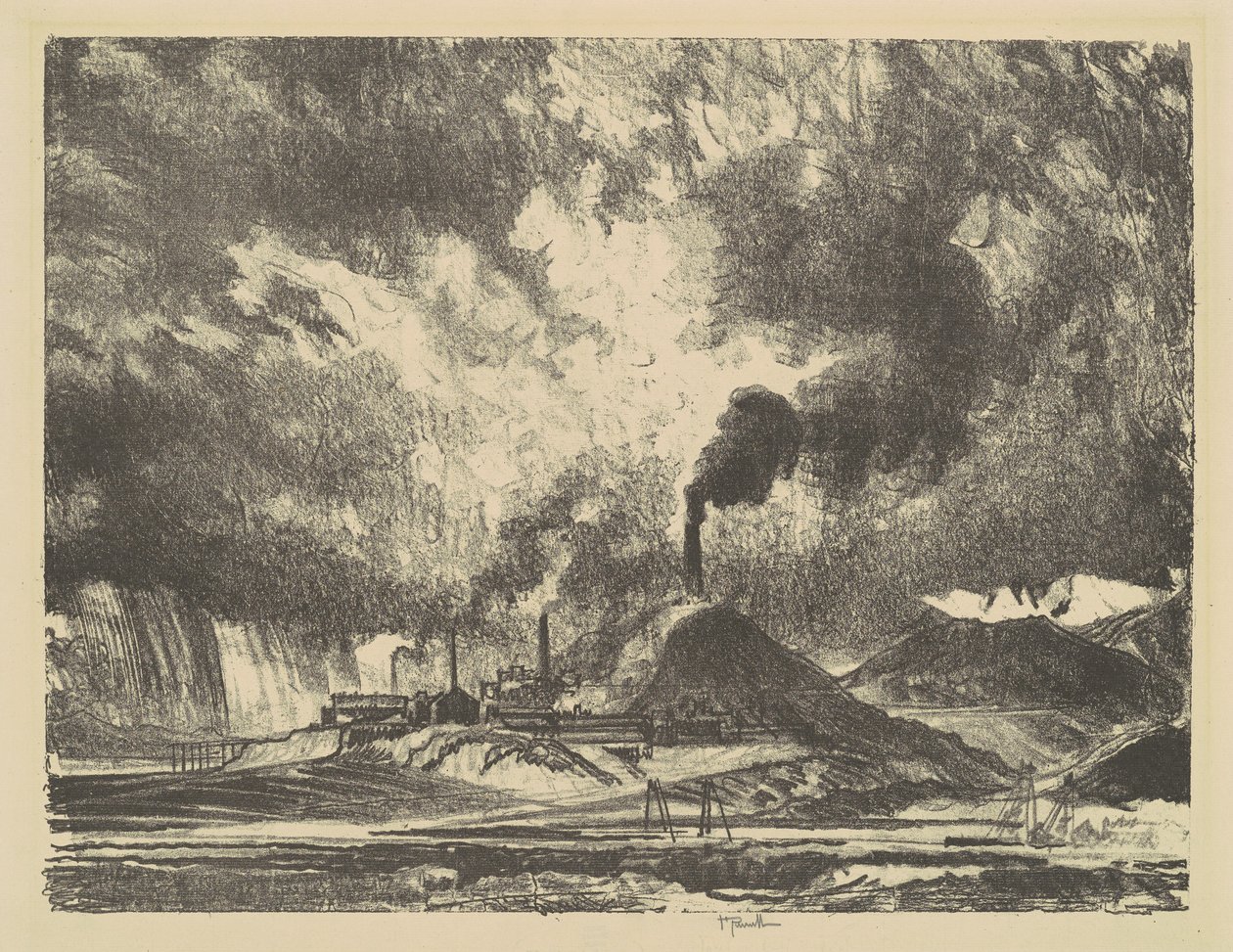 Anaconda, Montana, 1915. av Joseph Pennell