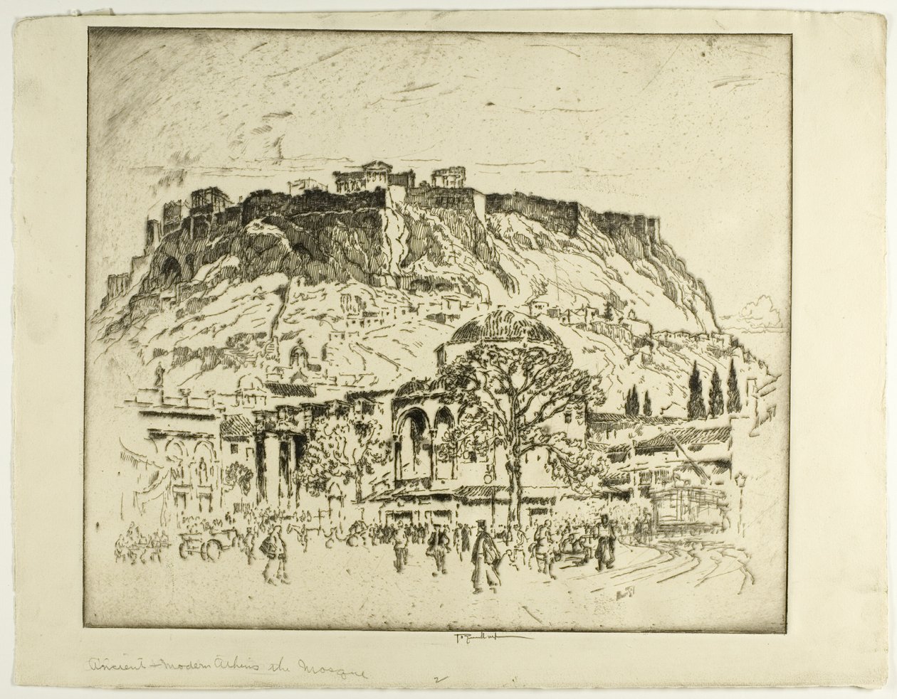 Gamle, middelalderske og moderne Athen, moskeen av Joseph Pennell