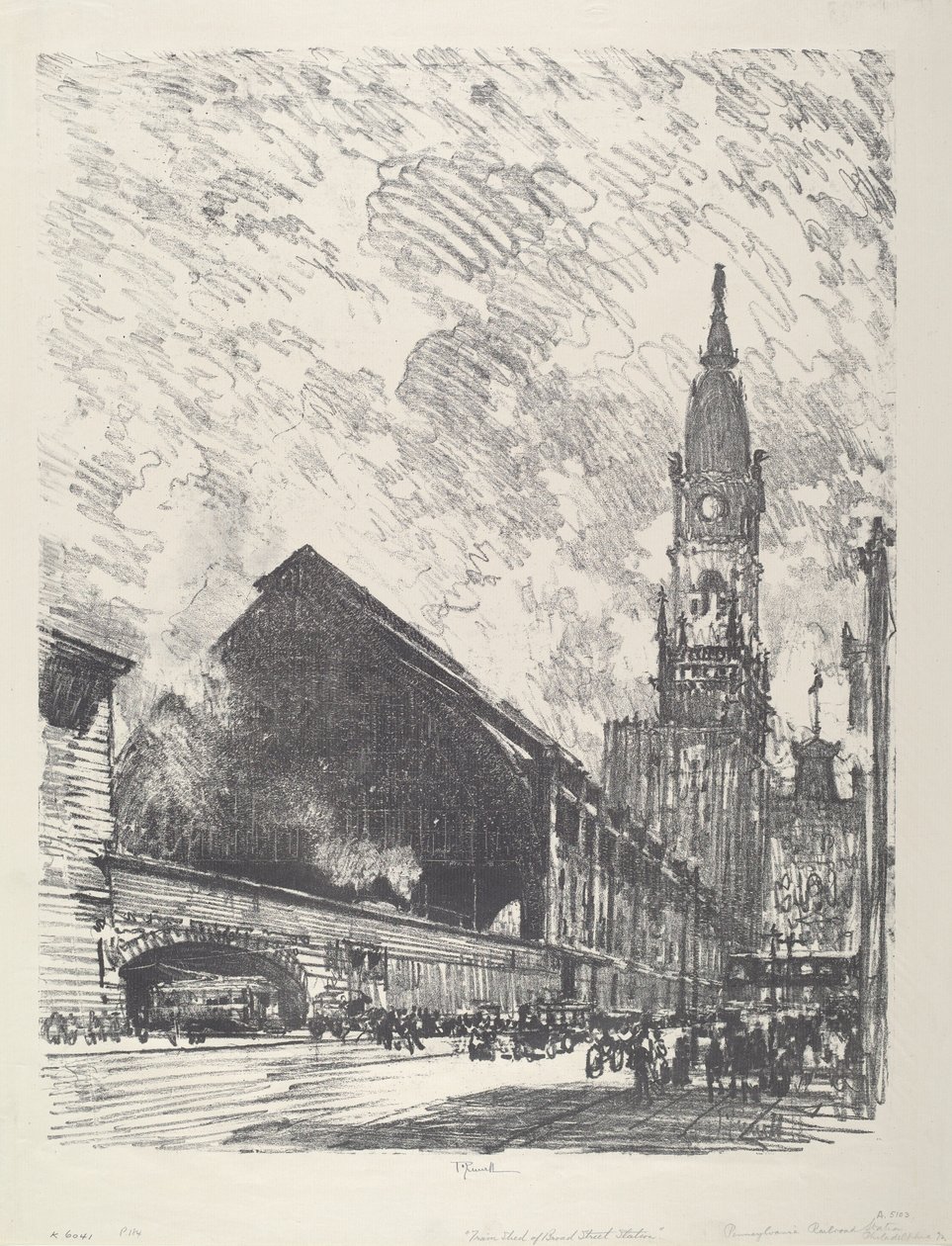 Broad St. Station av Joseph Pennell