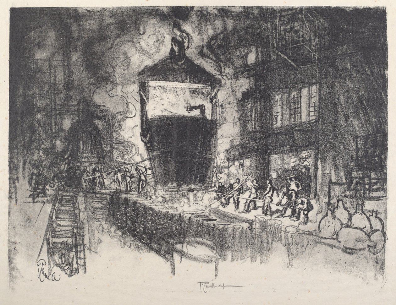 Casting Shells, 1917. av Joseph Pennell