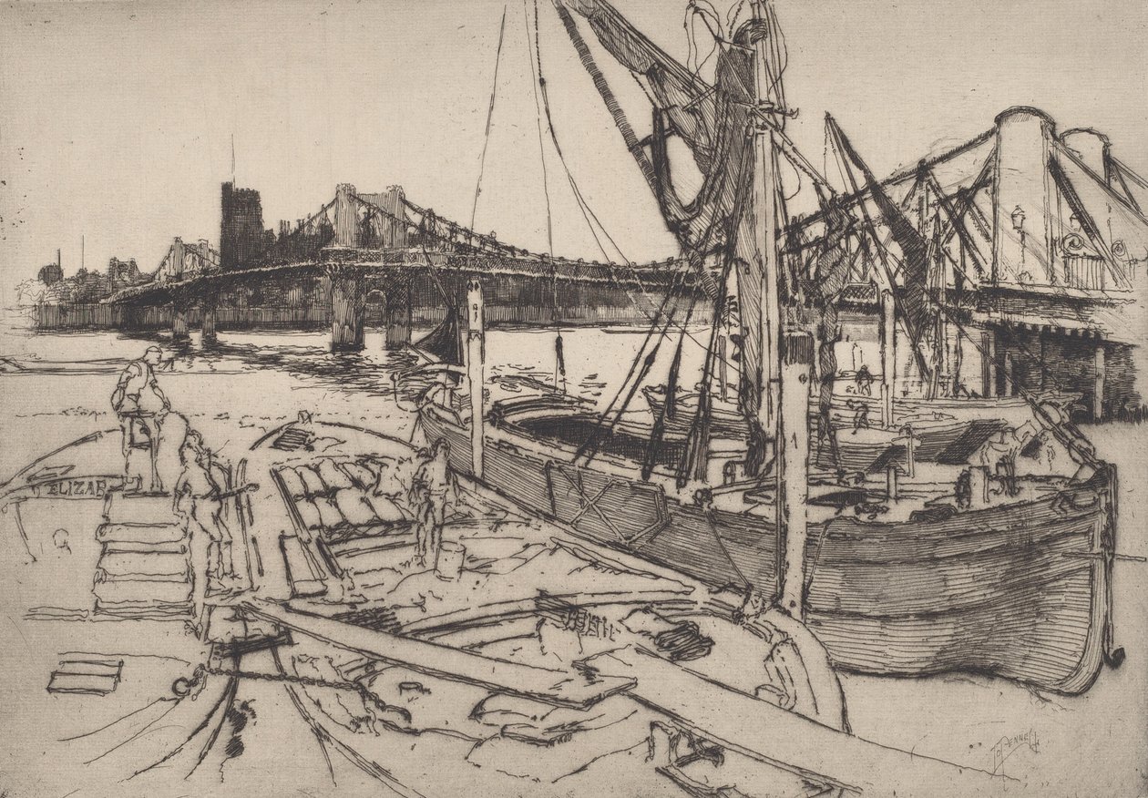 Chelsea, nr. II, 1886. av Joseph Pennell
