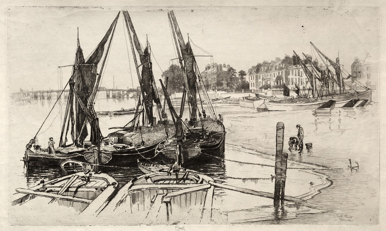 Chelsea, nr. 1, 1886. av Joseph Pennell