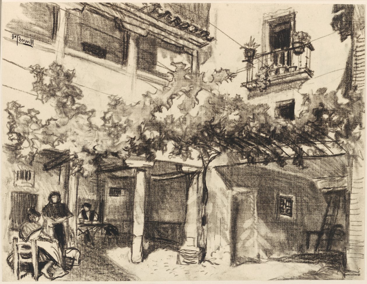 Herlige bilder av hjemmelivet, Alcalá av Joseph Pennell