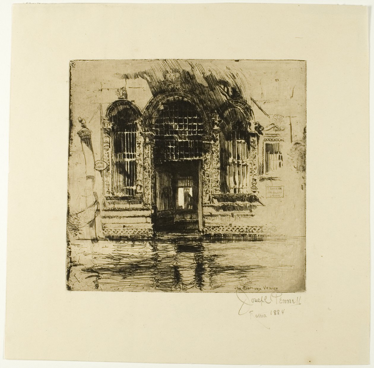 Døråpning, Venezia av Joseph Pennell