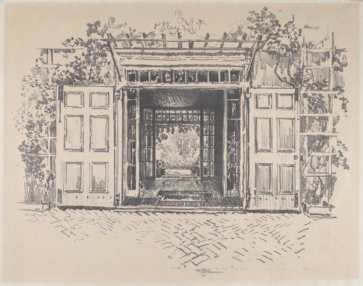 Døråpning, Wyck av Joseph Pennell