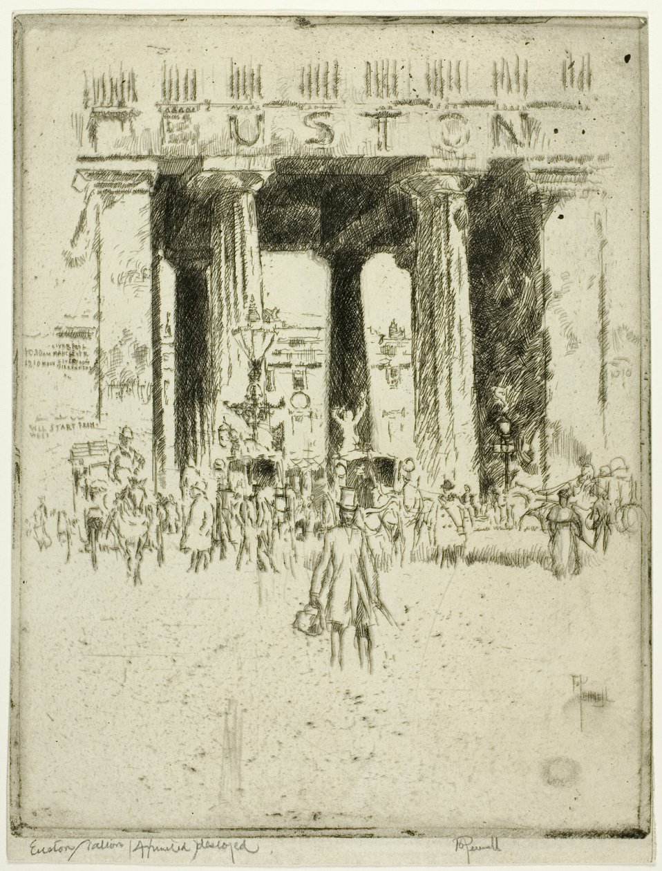 Euston av Joseph Pennell