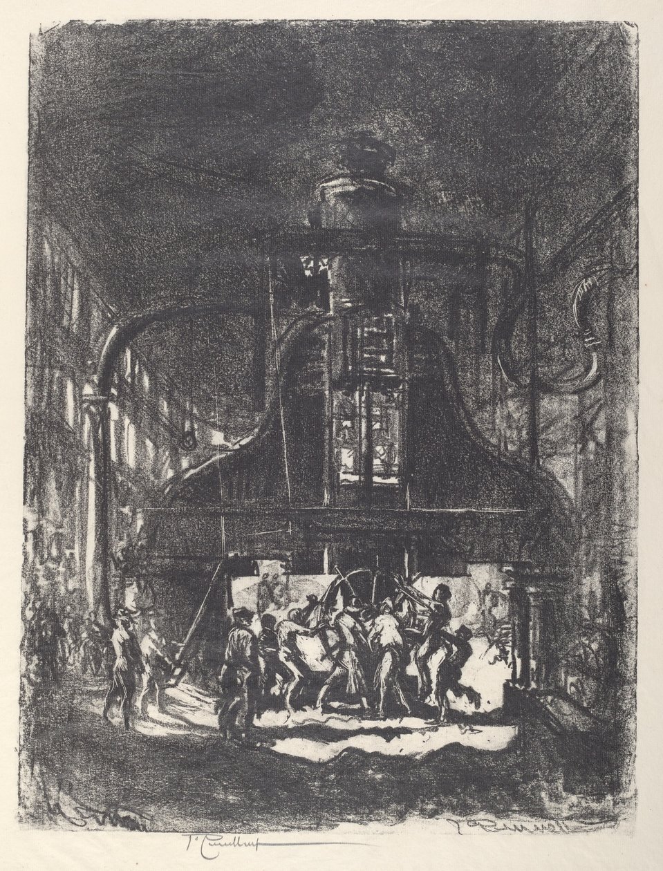 Smiing av skjell, hjulets slaver av Joseph Pennell