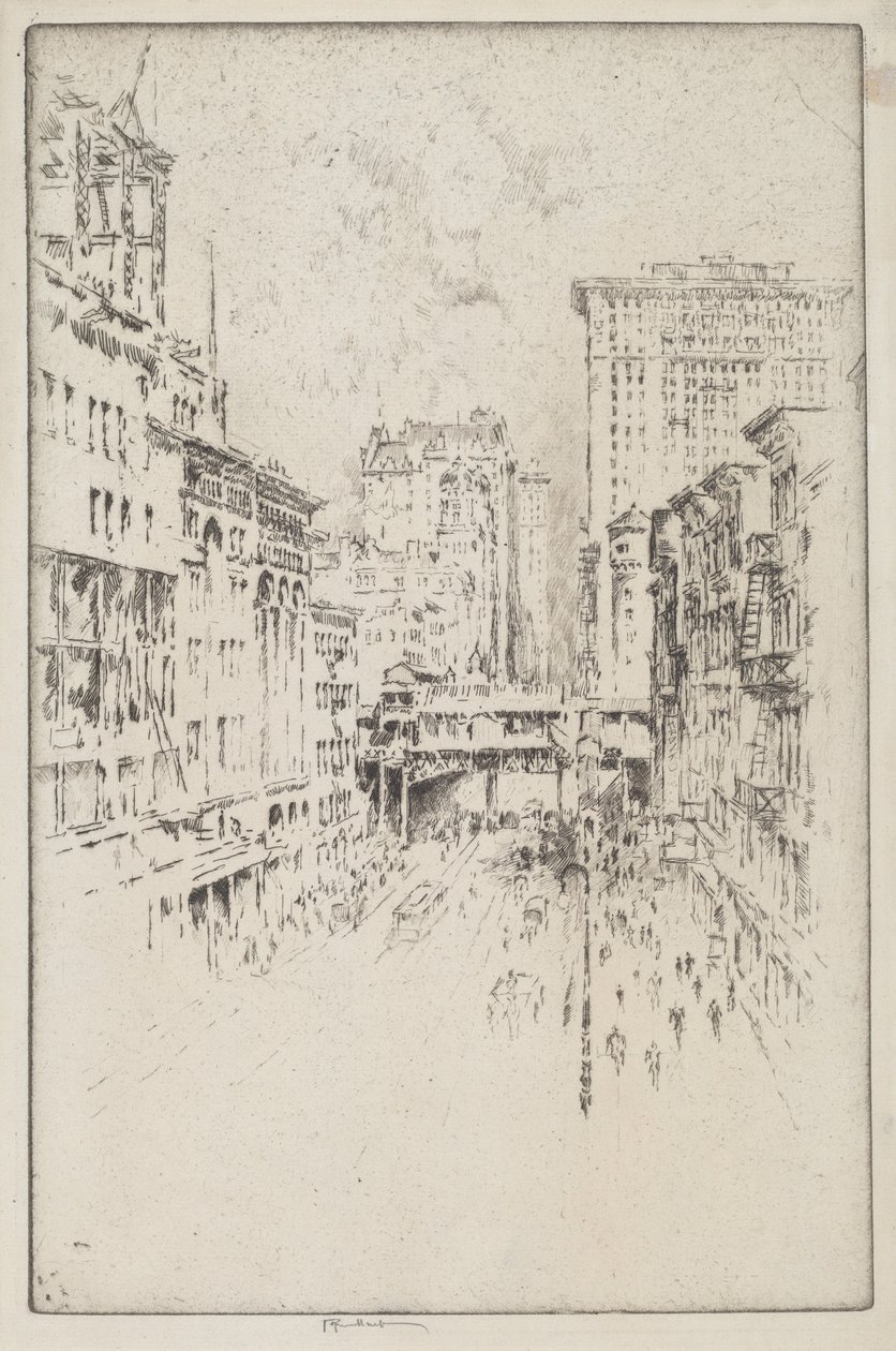 Forty-Second Street av Joseph Pennell