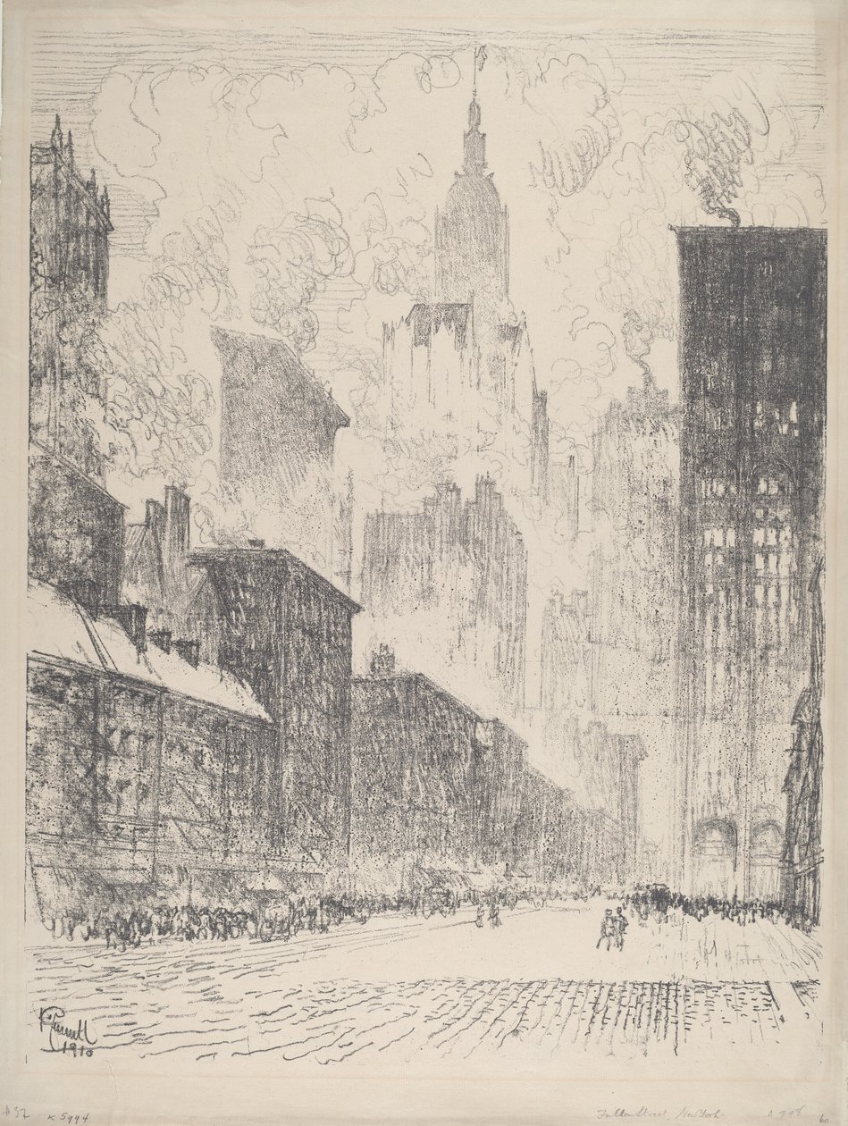 Fra Fulton Street av Joseph Pennell